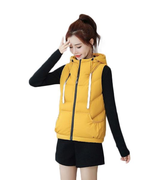 women's vests vest outer wear 2021 korean version of the aautumn and winter down coat hooded waistcoat wwarm y549, Black;white
women's vests vest outer wear 2021 korean version of the aautumn and winter down coat hooded waistcoat wwarm y549, Black;white