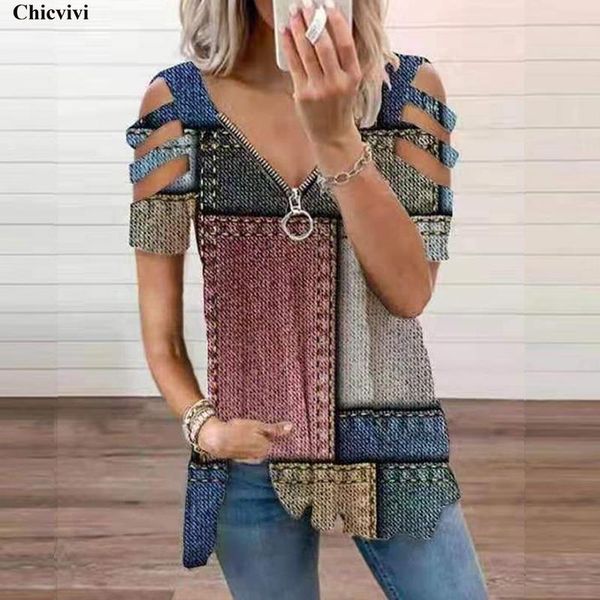 women's t-shirt 2021 aesthetic women t shirts zipper v-neck casual shirt vintage t-shirts hollow-out short sleeve plus size tee blusa, White
women's t-shirt 2021 aesthetic women t shirts zipper v-neck casual shirt vintage t-shirts hollow-out short sleeve plus size tee blusa, White