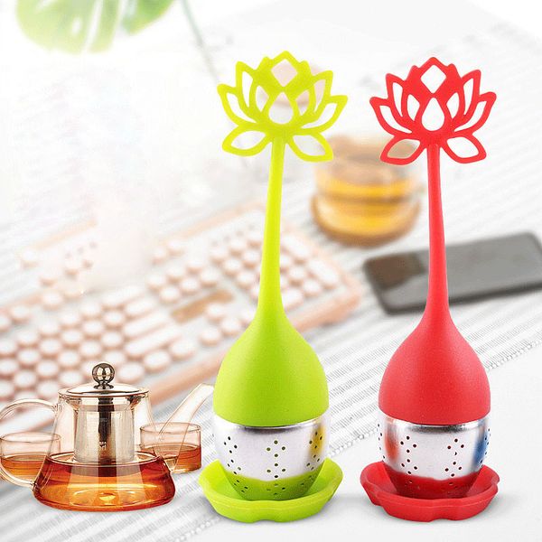 silicone lotus shaped stainless steel tea infuser teaspoon loose leaf herb strainer filter
silicone lotus shaped stainless steel tea infuser teaspoon loose leaf herb strainer filter