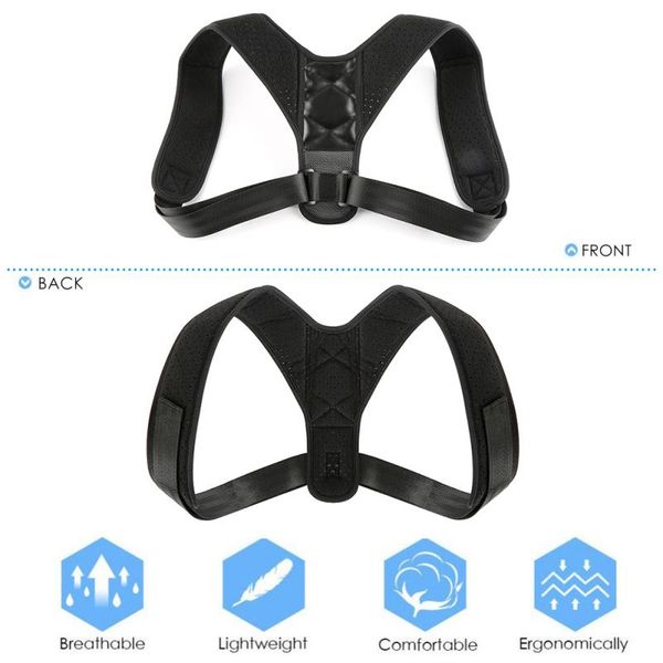 bodywellness posture corrector shoulder orthopedic spine belt brace back lumbar support adjustable for men women, Black;blue
bodywellness posture corrector shoulder orthopedic spine belt brace back lumbar support adjustable for men women, Black;blue
