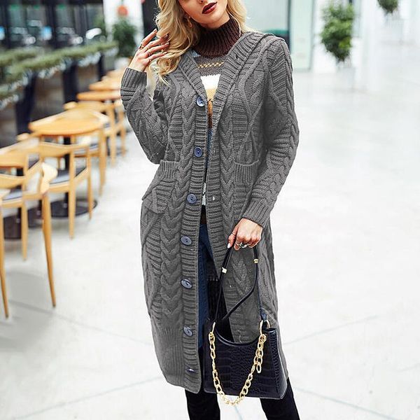women's wool & blends autumn and winter european american leisure warm wear solid color cardigan loose extended woven coat, Black
women's wool & blends autumn and winter european american leisure warm wear solid color cardigan loose extended woven coat, Black