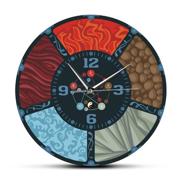 wall clocks the five elements cycle chinese wu xing feng shui clock minimalistic natural yin yang art silent watch
wall clocks the five elements cycle chinese wu xing feng shui clock minimalistic natural yin yang art silent watch