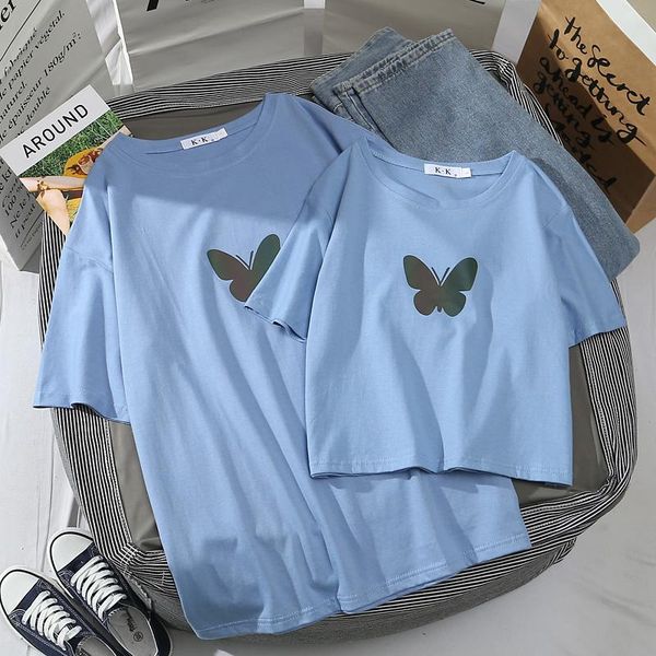 women's t-shirt woman tshirts summer gothic lovers clothing loose women punk streetwear blue harajuku couples clothes, White
women's t-shirt woman tshirts summer gothic lovers clothing loose women punk streetwear blue harajuku couples clothes, White