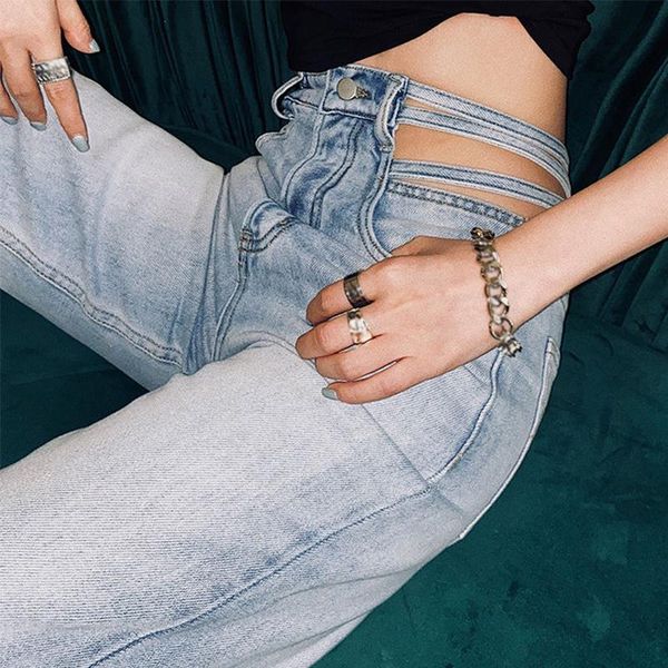 spring and autumn women's jeans wide leg pants straight hollow out loose high waist show thin all-match fashion, Blue
spring and autumn women's jeans wide leg pants straight hollow out loose high waist show thin all-match fashion, Blue
