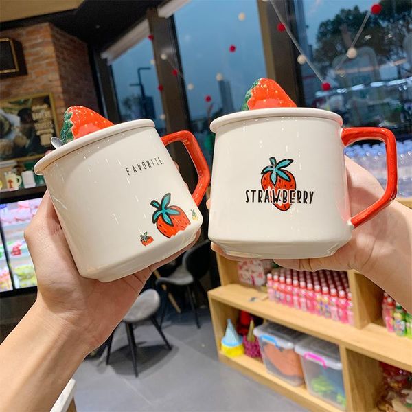 korean version of cute mug with lid spoon super girl ceramic cup simple literary strawberry coffee female lb010216 mugs
korean version of cute mug with lid spoon super girl ceramic cup simple literary strawberry coffee female lb010216 mugs