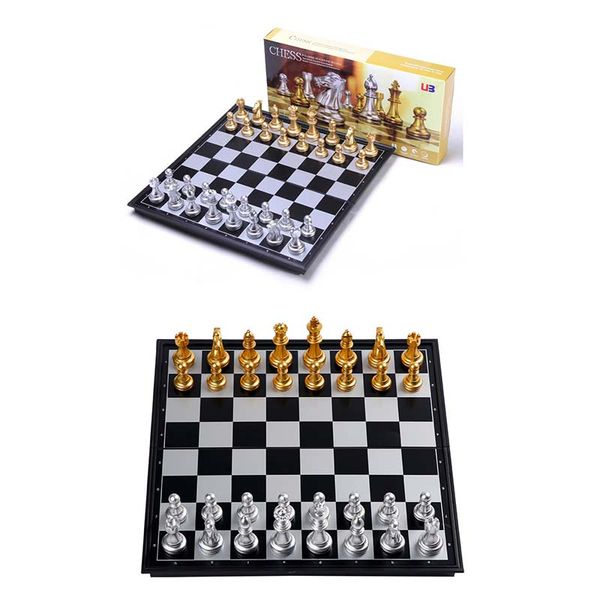 Medieval Chess Set With Chessboard 32 Gold Silver Chess Pieces Magnetic Board Game Chess Figure Sets szachy Checker Game
Medieval Chess Set With Chessboard 32 Gold Silver Chess Pieces Magnetic Board Game Chess Figure Sets szachy Checker Game