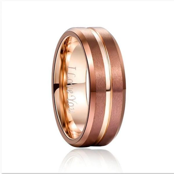 wedding rings no engrave i love you 8mm width tungsten carbide ring brown plating rose gold color middle groove steel men's, Slivery;golden
wedding rings no engrave i love you 8mm width tungsten carbide ring brown plating rose gold color middle groove steel men's, Slivery;golden