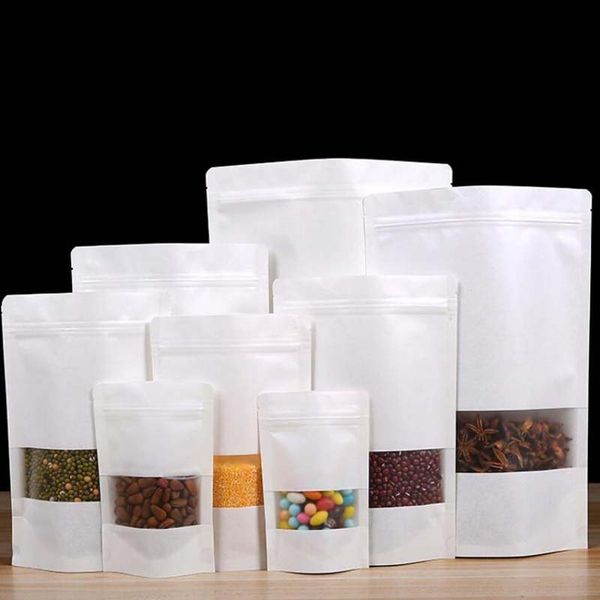 white kraft paper bag stand up gift dried food fruit tea packaging pouches kraft paper window bag retail zipper self sealing bags 0024pack
white kraft paper bag stand up gift dried food fruit tea packaging pouches kraft paper window bag retail zipper self sealing bags 0024pack