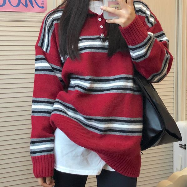 women's sweaters striped womens turtleneck knit woman long sleeve sweater big size prep harajuku girl warm clothes zil7, White;black
women's sweaters striped womens turtleneck knit woman long sleeve sweater big size prep harajuku girl warm clothes zil7, White;black