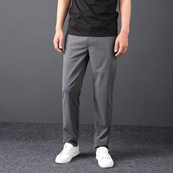 high-end silksmooth men's summer thin tencel high stretch straight leg casual semi-elastic loafers pants, Black
high-end silksmooth men's summer thin tencel high stretch straight leg casual semi-elastic loafers pants, Black