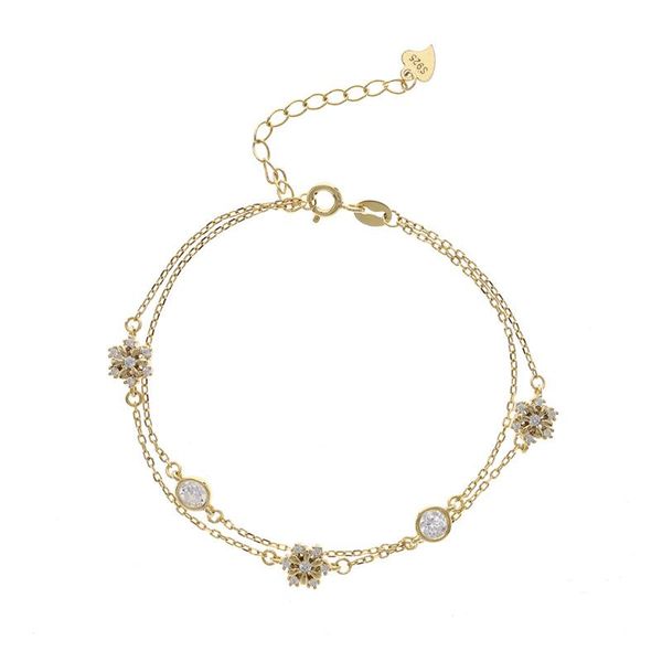charm bracelets women's bracelet s925 sterling silver snowflake double-layer personality light luxury jewelry, Golden;silver
charm bracelets women's bracelet s925 sterling silver snowflake double-layer personality light luxury jewelry, Golden;silver