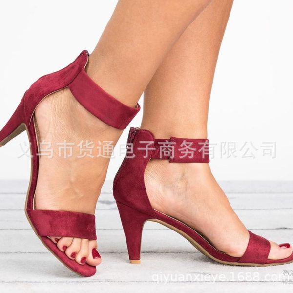 women sandals 2021 fashion summer shoes peep toe thin heels plus size 43 casual zapatos mujer 5cm, Black
women sandals 2021 fashion summer shoes peep toe thin heels plus size 43 casual zapatos mujer 5cm, Black