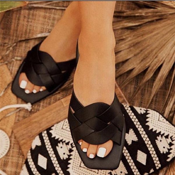 summer women shoes flat slippers open toe beach ladies sandals outdoor slides cross strap female flip flops zapatos de mujer, Black
summer women shoes flat slippers open toe beach ladies sandals outdoor slides cross strap female flip flops zapatos de mujer, Black