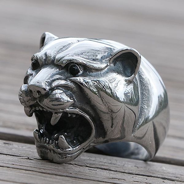 domineering polishing panther head ring men's stainless steel heavy sugar biker unique male punk rock rings drop cluster, Golden;silver
domineering polishing panther head ring men's stainless steel heavy sugar biker unique male punk rock rings drop cluster, Golden;silver