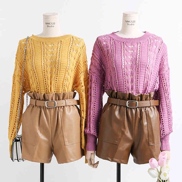 elastic high waist loose pu women england style sashes wide leg short ladies leather shorts autumn winter, White;black
elastic high waist loose pu women england style sashes wide leg short ladies leather shorts autumn winter, White;black