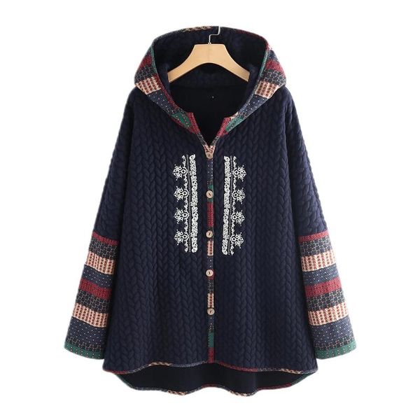 women's jackets vicabo female jacket plus size womens ethnic hooded coat loose outwear winter casual buttons 2021 hit, Black;brown
women's jackets vicabo female jacket plus size womens ethnic hooded coat loose outwear winter casual buttons 2021 hit, Black;brown