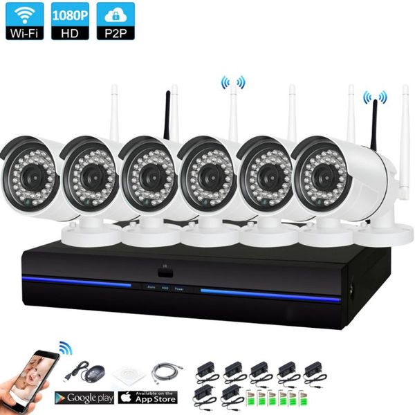 plug and play 6ch 1080p hd wireless nvr kit p2p indoor outdoor ir night vision security 2.0mp ip camera wifi cctv system systems
plug and play 6ch 1080p hd wireless nvr kit p2p indoor outdoor ir night vision security 2.0mp ip camera wifi cctv system systems