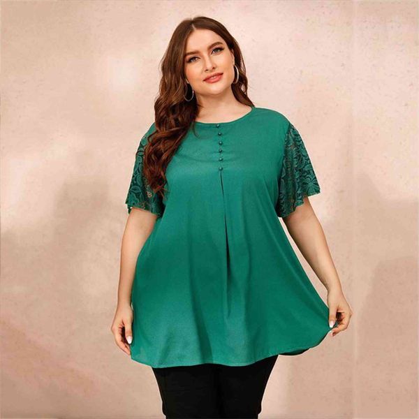 plus size long autumn lace womens shirts short sleeve solid casual green loose oversized ladies tunic, White
plus size long autumn lace womens shirts short sleeve solid casual green loose oversized ladies tunic, White
