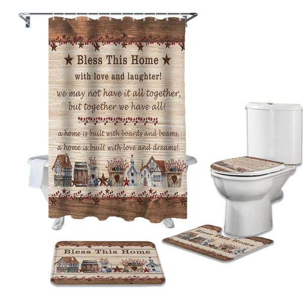 shower curtains country star retro wood grain curtain sets non-slip rugs toilet lid cover set waterproof bathroom
shower curtains country star retro wood grain curtain sets non-slip rugs toilet lid cover set waterproof bathroom