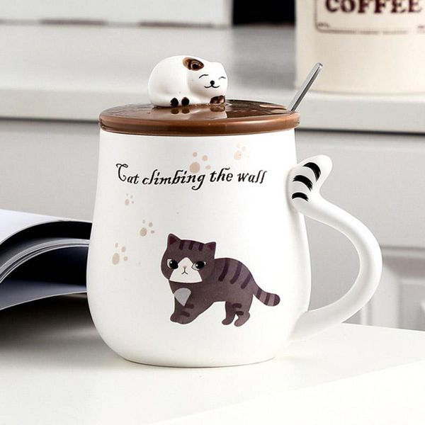 420ml cute animal coffee mug with 3d cat ceramic lid and metal spoon creative 4styles cartoon milk tea juice cup mugs
420ml cute animal coffee mug with 3d cat ceramic lid and metal spoon creative 4styles cartoon milk tea juice cup mugs