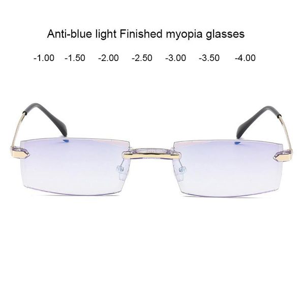 fashion sunglasses frames rimless classic rectangular negative strength prescription eyewear glasses power -1.00 thru -4.00 blue light filte, Black
fashion sunglasses frames rimless classic rectangular negative strength prescription eyewear glasses power -1.00 thru -4.00 blue light filte, Black