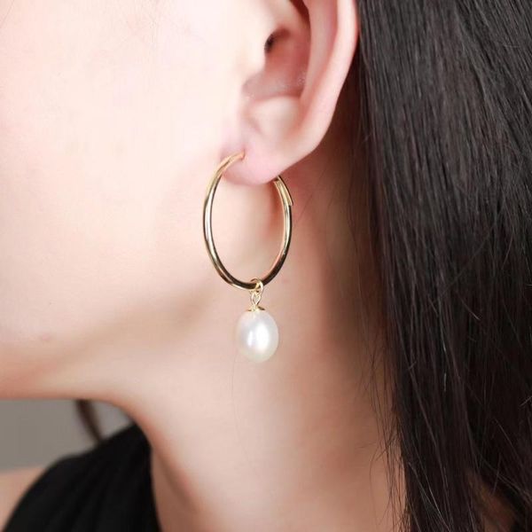 hoop & huggie elegant fresh water pearls earrings sterling 925 silver for women engagement wedding party gifts jewelry, Golden;silver
hoop & huggie elegant fresh water pearls earrings sterling 925 silver for women engagement wedding party gifts jewelry, Golden;silver