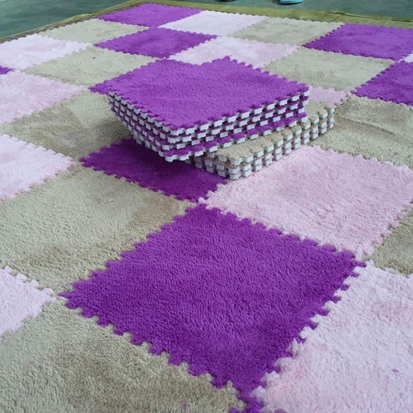 carpets 1pcs 30*30*1cm eva plush puzzle play mats foam shaggy velvet carpet decorative kids room for crawling toys 9-colors
carpets 1pcs 30*30*1cm eva plush puzzle play mats foam shaggy velvet carpet decorative kids room for crawling toys 9-colors