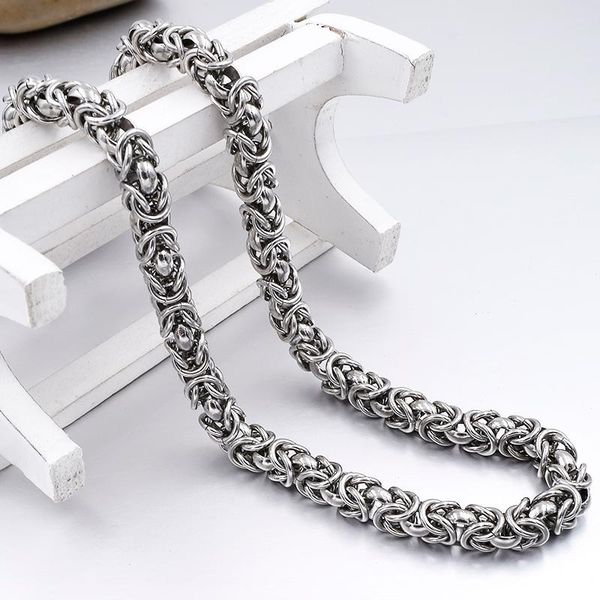 chains sumu 7mm 316l stainless steel necklaces byzantine chain mens jewelry 2021 fashion cool gift, wholesale wn021, Silver
chains sumu 7mm 316l stainless steel necklaces byzantine chain mens jewelry 2021 fashion cool gift, wholesale wn021, Silver