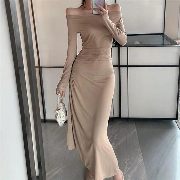 casual dresses ladies arrival 2021 party black midi off the shoulder long women irregular dress sleeves, Black;gray
casual dresses ladies arrival 2021 party black midi off the shoulder long women irregular dress sleeves, Black;gray