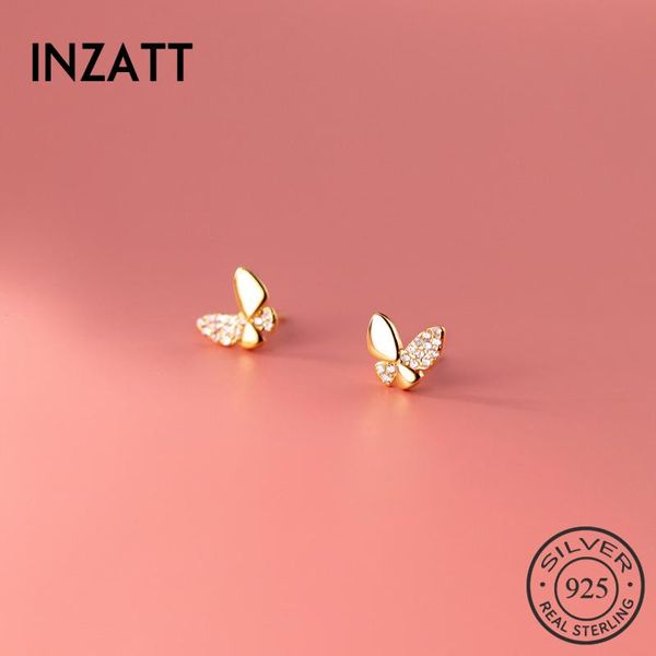 stud inzareal 925 sterling silver tiny zircon butterfly earrings for fashion women cute fine jewelry 18k gold accessories, Golden;silver
stud inzareal 925 sterling silver tiny zircon butterfly earrings for fashion women cute fine jewelry 18k gold accessories, Golden;silver