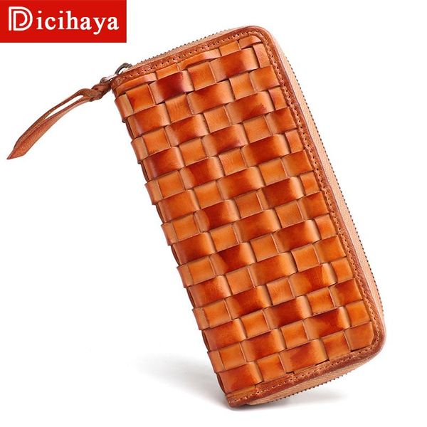 wallets dicihaya 2021 men's wallet vegetable tanned leather retro hand-woven bag multi card business clutch, Red;black
wallets dicihaya 2021 men's wallet vegetable tanned leather retro hand-woven bag multi card business clutch, Red;black