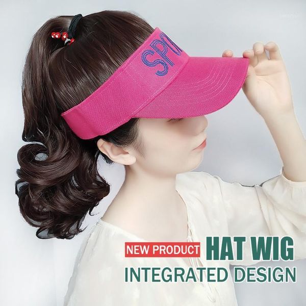 women wig fashion baseball cap ponytail one-piece synthetic long wavy curly pony tail hair1, Black
women wig fashion baseball cap ponytail one-piece synthetic long wavy curly pony tail hair1, Black