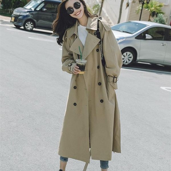 women's trench coats 2021 fashion notched collar coat casual long sleeve sashes windbreaker autumn thin loose outerwear, Tan;black
women's trench coats 2021 fashion notched collar coat casual long sleeve sashes windbreaker autumn thin loose outerwear, Tan;black