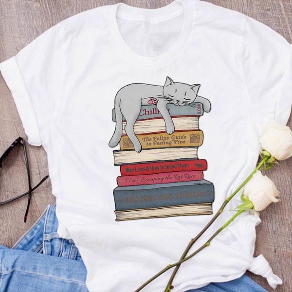 graphic cartoon cat sleep womens t shirts short sleeve cute print clothing tees female shirt, White
graphic cartoon cat sleep womens t shirts short sleeve cute print clothing tees female shirt, White