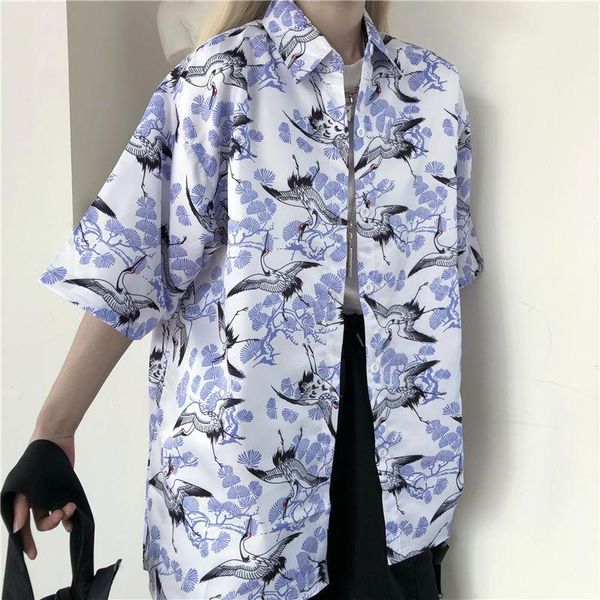 graffiti blouse women men shirts punk japanese-style printed short-sleeved loose flower shirt couple beach cardigan jacket men's casua, White;black
graffiti blouse women men shirts punk japanese-style printed short-sleeved loose flower shirt couple beach cardigan jacket men's casua, White;black