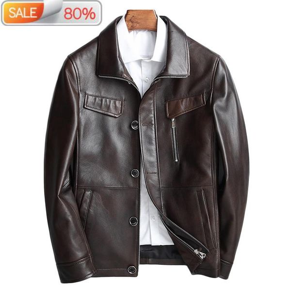 men's leather & faux genuine korean sheepskin coat spring motorcycle jacket coats men chaqueta cuero hombre b215a3, Black
men's leather & faux genuine korean sheepskin coat spring motorcycle jacket coats men chaqueta cuero hombre b215a3, Black