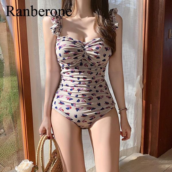one-piece suits ranberone women's swimsuit retro floral one piece suit hollow out push up bikini print swimwear women bathing 2021
one-piece suits ranberone women's swimsuit retro floral one piece suit hollow out push up bikini print swimwear women bathing 2021