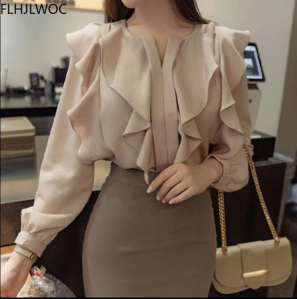 women's blouses & shirts 2021 female fashion korea chic blusas women long sleeve elegant basic wear office lady work bow tie shirt, White
women's blouses & shirts 2021 female fashion korea chic blusas women long sleeve elegant basic wear office lady work bow tie shirt, White