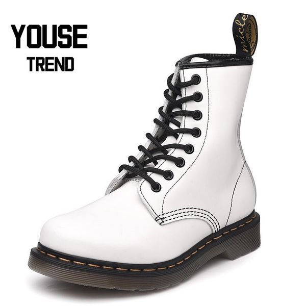 boots plus size autumn & winter women's 8 hole simple white leather motorcycle gothic female ankle, Black
boots plus size autumn & winter women's 8 hole simple white leather motorcycle gothic female ankle, Black