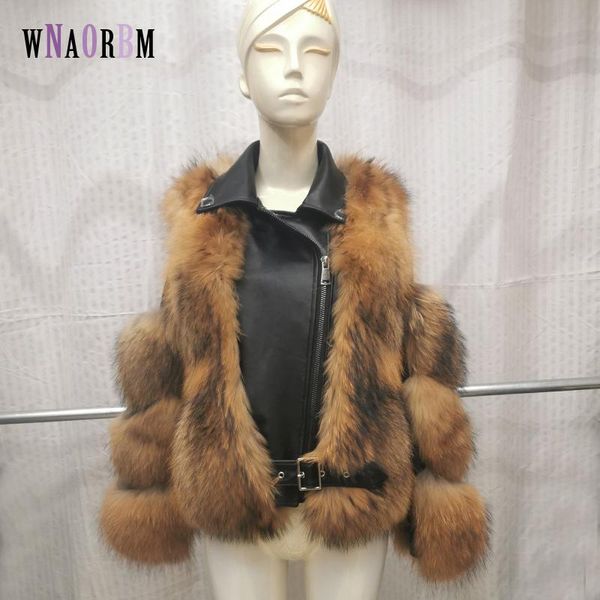women's fur & faux women real raccoon coats with sheepskin leather whole skin natural jacket outwear detachable streetwear locomotive, Black
women's fur & faux women real raccoon coats with sheepskin leather whole skin natural jacket outwear detachable streetwear locomotive, Black