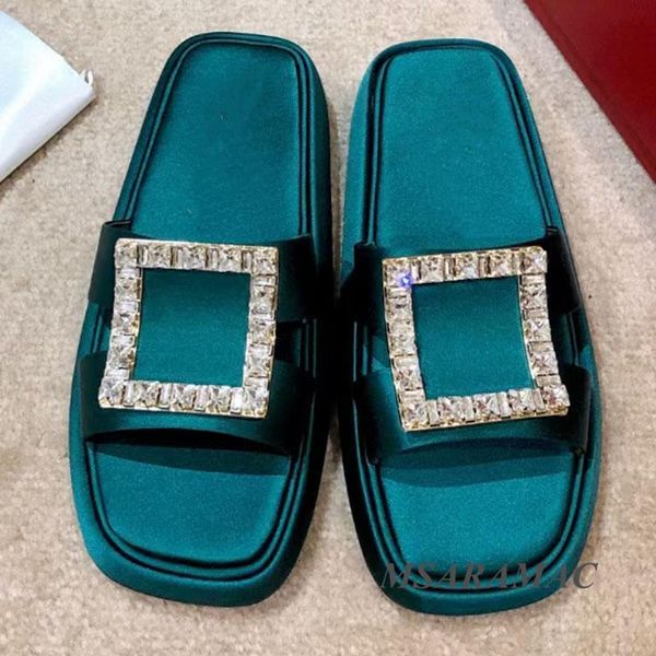 slippers golden crystal metal frame flat silk round peep toe outdoor fashion street girl party shoes 55m6, Black
slippers golden crystal metal frame flat silk round peep toe outdoor fashion street girl party shoes 55m6, Black