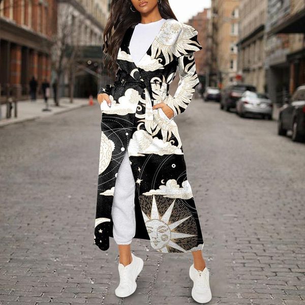 women's wool & blends autumn and winter fashion veste femme personality lapel long-sleeved jacket printing loose casual coat female y2k, Black
women's wool & blends autumn and winter fashion veste femme personality lapel long-sleeved jacket printing loose casual coat female y2k, Black
