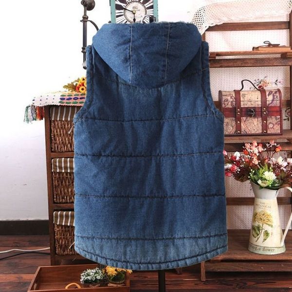 women's vests womens winter plus size with hoodie denim vest short casual ladys thick button female chartered waistcoat only breasted i, Black;white
women's vests womens winter plus size with hoodie denim vest short casual ladys thick button female chartered waistcoat only breasted i, Black;white