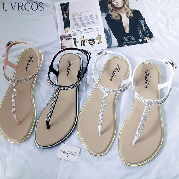 sandals 2021 women's shoes summer style rhinestone flat shoe clip t-strap roman low heel fashion beach, Black
sandals 2021 women's shoes summer style rhinestone flat shoe clip t-strap roman low heel fashion beach, Black