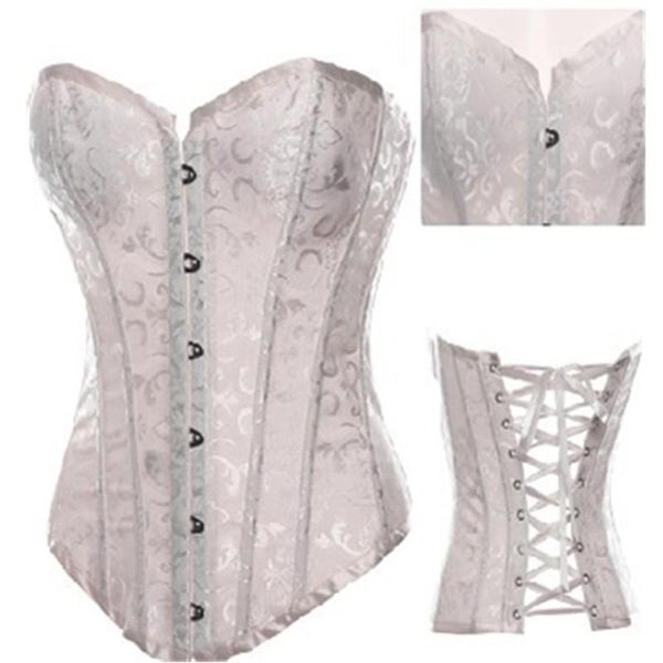 bustiers & corsets boned corset lingerie pattern lace up back bustier with matching thong, Black;white
bustiers & corsets boned corset lingerie pattern lace up back bustier with matching thong, Black;white