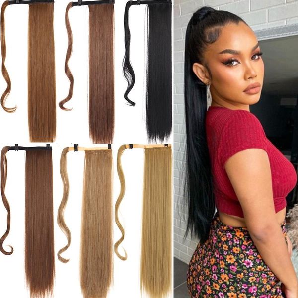 synthetic wigs manwei long straight ponytail wrap around body wave clip in hairpiece blonde for women, Black
synthetic wigs manwei long straight ponytail wrap around body wave clip in hairpiece blonde for women, Black