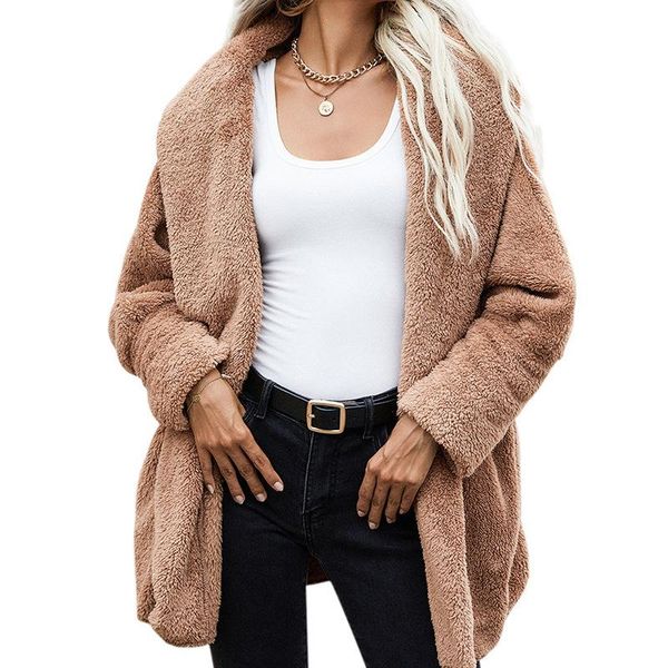 women's wool & blends 2021 autumn winter brown solid turn-down collar cardigan long sleeve trend coats for women donsignet, Black
women's wool & blends 2021 autumn winter brown solid turn-down collar cardigan long sleeve trend coats for women donsignet, Black