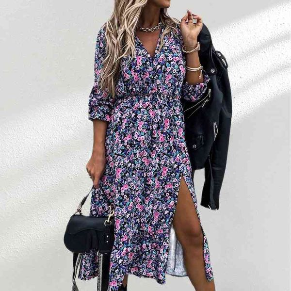 casual dresses clearance sale v neck long floral print women sleeve spring split lady boho elegant maxi party vestidos vpnx, Black;gray
casual dresses clearance sale v neck long floral print women sleeve spring split lady boho elegant maxi party vestidos vpnx, Black;gray