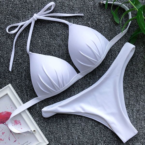 2021 halter bra cup bikini swimsuit female white swimwear women push up bikini set brazilian bathing suit bandeau swim suit
2021 halter bra cup bikini swimsuit female white swimwear women push up bikini set brazilian bathing suit bandeau swim suit