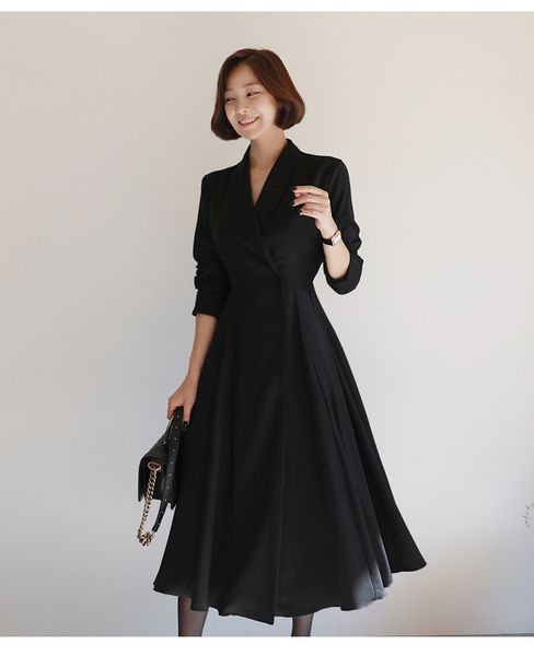 casual dresses vintage notched collar patchwork women high waist split pleated femme long female a-line vestidos j90g, Black;gray
casual dresses vintage notched collar patchwork women high waist split pleated femme long female a-line vestidos j90g, Black;gray
